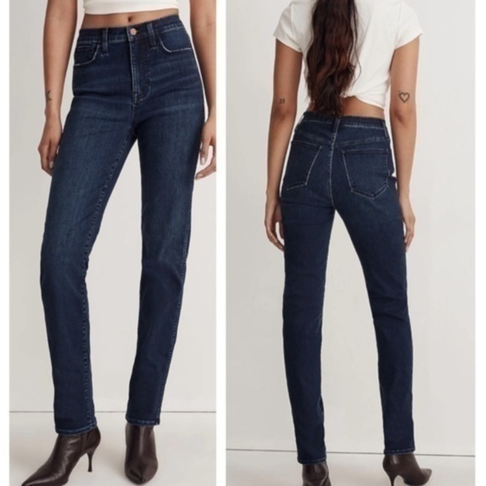 Madewell Stovepipe High Rise Jeans Larchley Wash Size 26